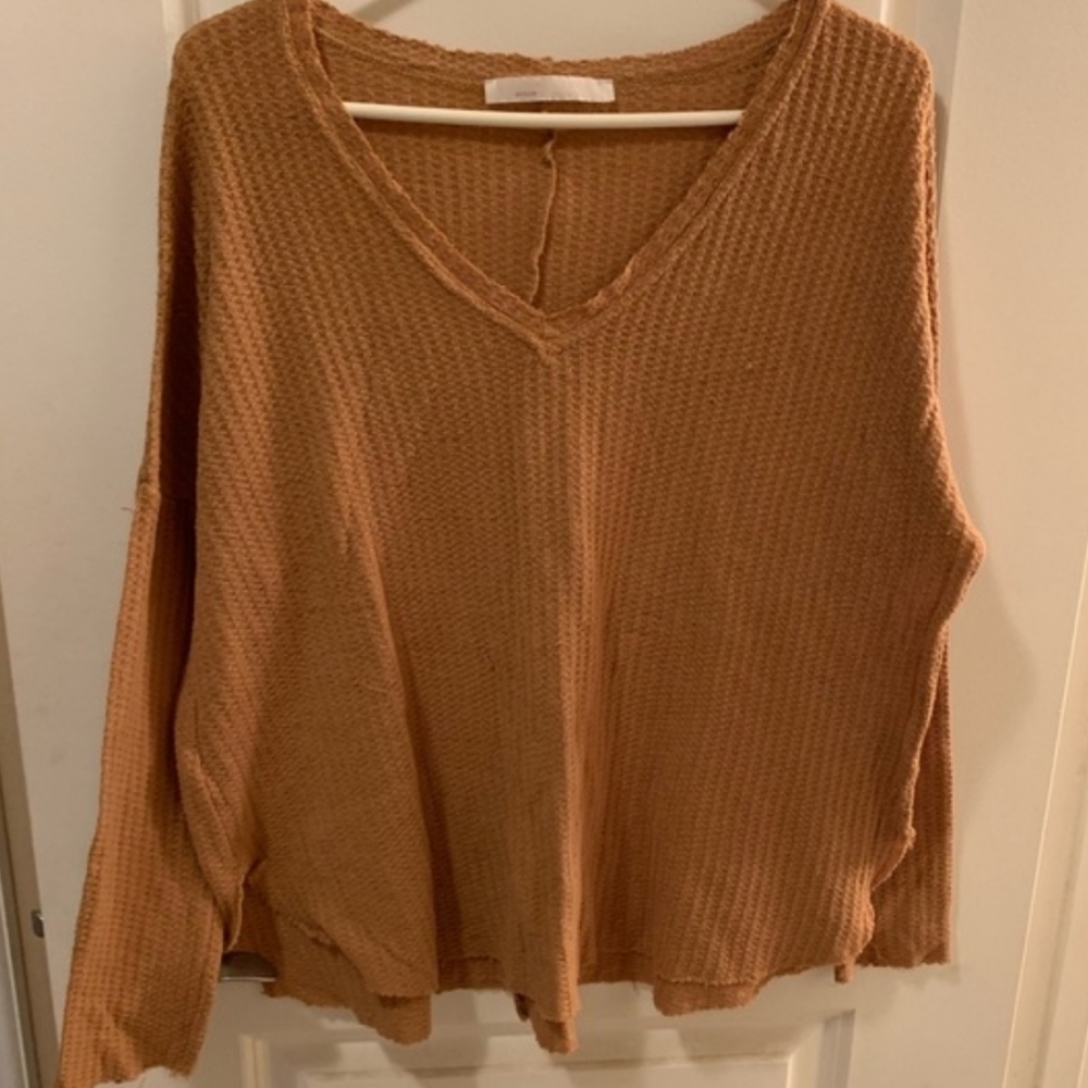Double Zero | Waffle Knit Top